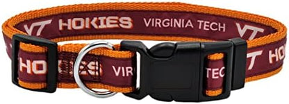 Pets First Collegiate PET Collar New Version Virginia Tech Hokies Dog Collar, Size Medium. Best Sports Team Color for Dogs & Cats. A Shiny & Colorful Dog & Cat Collar Licensed by The NCAA