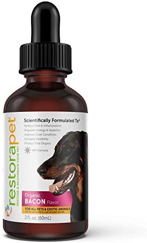 RestoraPet 1-Pack Dog & Cat Antioxidant Liquid | Daily Wellness Multivitamin | Hip & Joint Support - Anti Inflammatory Supplement for Dogs & Cats | Plant-Based, Non-GMO, Vet Approved