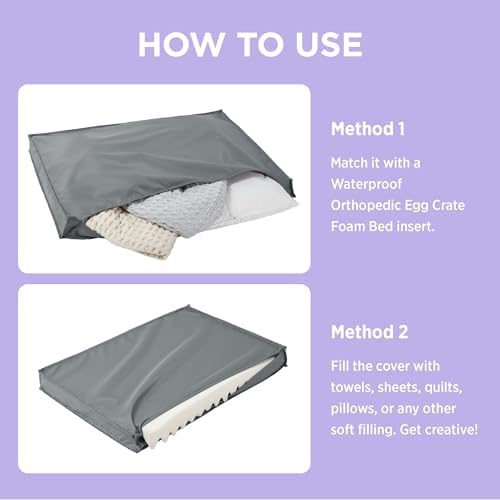 LE SURE Waterproof Dog Bed Cover Replacement, Large 36x27x3in, Green