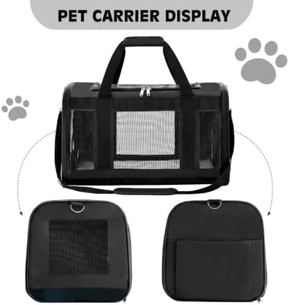 Extra-Large Cat Carrier, Soft-Sided Collapsible Pet Carrier up to 22 lbs