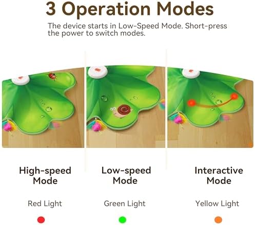 FEELNEEDY Rechargeable Cat Toys, 2 in 1 Hide and Seek Game Interactive Cat Toy, Movable LED Red Dot, Moving Concealed Feathers, Durable Exercise Toys for Indoor Cats, Bored Adult Cats Wand Toy