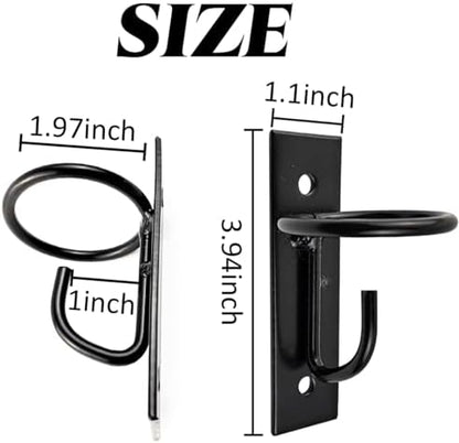 ROYHOO 4PCS Bucket Hooks for Horses Equestrian Bucket Hook Metal Water Bucket Hangers Horse Stalls Feed Bucket Barn Farmhouse Supplies (4)