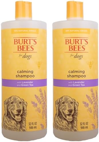 Burt's Bees for Pets Calming Dog Shampoo, Lavender &Green Tea, 32 Oz, 2-Pk