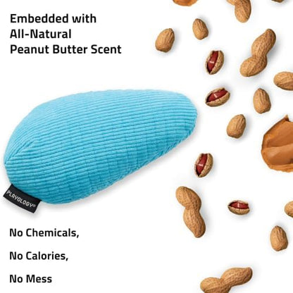 Playology Durable Plush Toy - Crinkle Egg - Jumbo, Peanut Butter Scent