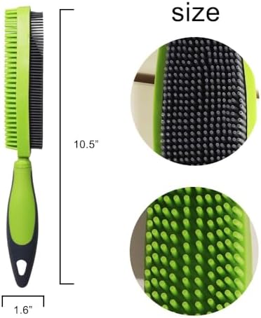 Rubber Pet Hair Remover Brush for Clothes, Couches & Pets