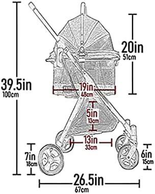 Pet Gear 3-in-1 Travel System View 360 Stroller, Flowering Fields