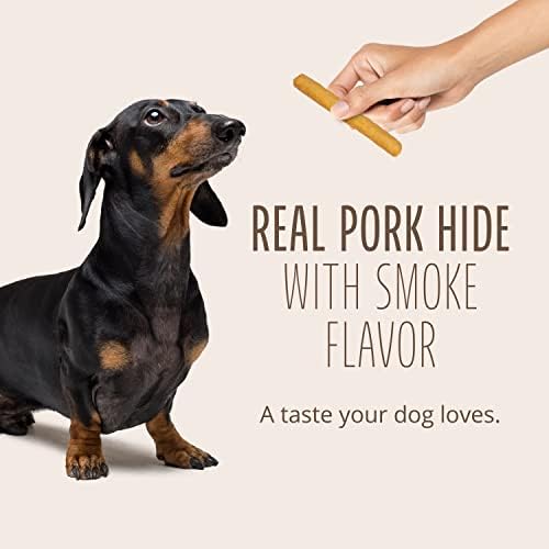 Better Belly Pork Hide Small Roll Highly Digestible Dog Treats, 20 Count