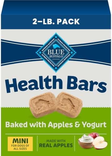 Blue Buffalo Health Bars Apples & Yogurt Mini Dog Biscuits, 2 lb