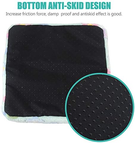 HOMEYA Small Animal Pet Bed, Sleeping House Habitat Nest for Guinea Pig Hamster Hedgehog Rat Chinchilla Hideout Bedding Snuggle Sack Cuddle Cup Cage Accessories with Removable Washable Mat(Blue)