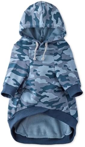 Pet Passion Rocky II Dog Hoodie, Navy Camo, XX-Small