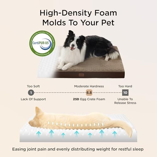 Bedsure ComfyFleece XL Dog Bed for Crate with Washable Cover, 41x27