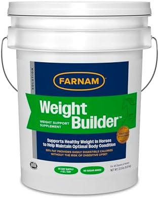 Farnam Weight Builder Weight Support Supplement for Horses, 90 Day Supply
