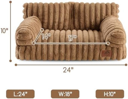 Hollypet Small Dog Large Cat Bed Puppy Couch Beds for Pets up to 25 lbs