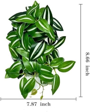 Fake Reptile Plants for Terrarium,Hanging Plant with Suction Cup