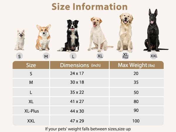 JOEJOY Orthopedic Dog Bed for Extra Large Dogs, Washable Dog Crate Bed Large Sized with Removable Cover, Egg Memory Foam Big Pet Beds, Beige, 47"x29"