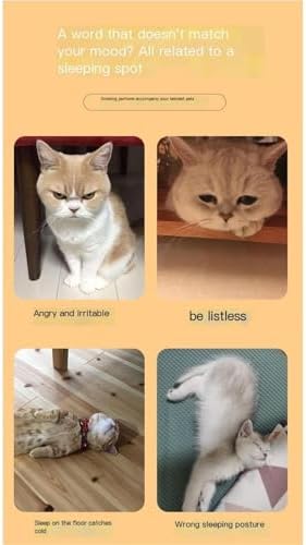 Wooden Pet Bed All Season Detachable Solid Wood Litter Suitable for Cats and Dogs Sturdy(1,Medium)