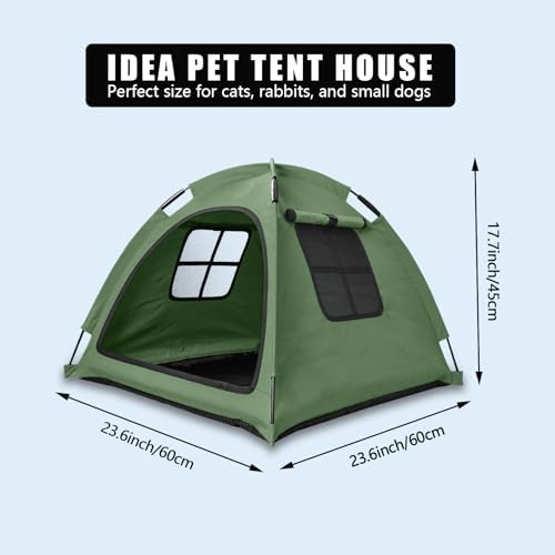 Anti-Anxiety Open Pet Tent for Cats & Dogs, Calming Hideaway