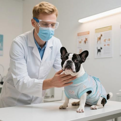 Kuoser Recovery Suit for Dogs Cats, Soft Dog Surgery Suit Female Male Spay