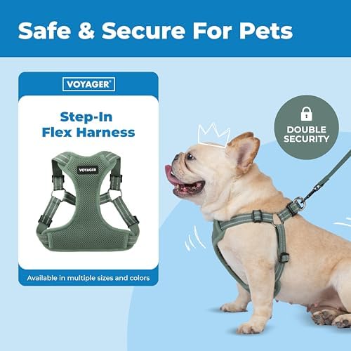 Voyager Step-in Flex Adjustable Dog Harness - Moss Green, X-Small