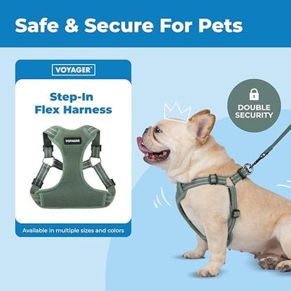 Voyager Step-in Flex Adjustable Dog Harness - Moss Green, Small
