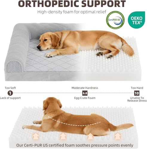 Simple Trending Orthopedic Large Dog Bed, Waterproof Pet Bed, 36x27 Inch