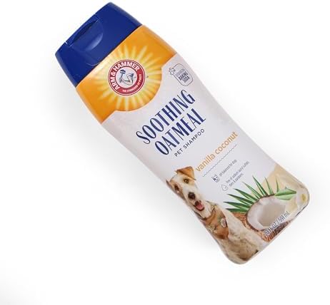 Arm & Hammer Soothing Oatmeal Dog Shampoo, Vanilla Coconut, 20 Fl Oz, 6-Pk
