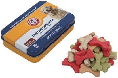 Arm & Hammer Tartar Control Dental Mints for Dogs, Beef, 40 Ct, 60-Pk