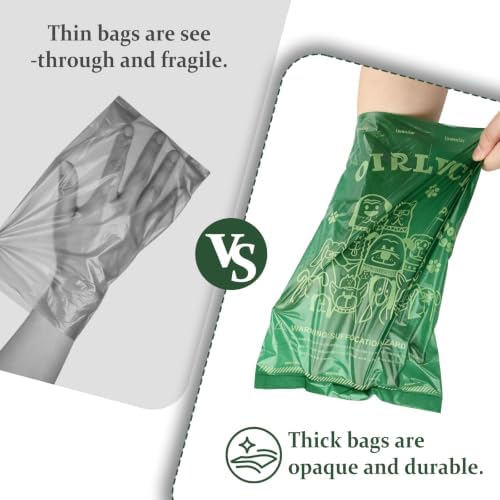 24 Rolls 240 Coreless Dog Poo Bags, Thick Dog Waste Bags for Walks