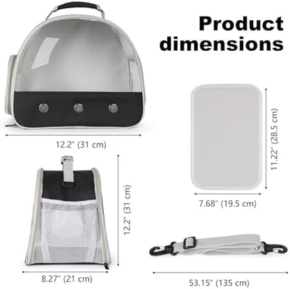 Bearded Dragon Travel Carrier,Lizards Carrier, Small Animal Travel Carrier for Sugar Glider Hedgehog Rat Parrot Bird Guinea Pig, Portable Guinea Pig Travel Bag for 2