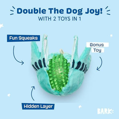 BarkBox Lady Liberty Ball 2-in-1 Interactive Plush Dog Toy