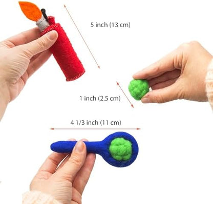 Glaciart One Catnip Pipe, Nuggets and Lighter Cat Toy Set | Cat Crack for Funny Kittens, Stimulating Toys for Boredom, Exercise & Play | Filled w/Organic Catnip to Excite/Calm Kitty | Organic Idea