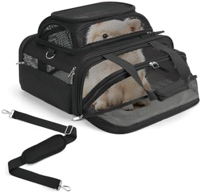 pidipiti 18x14x8 Soft-Sided pet Carrier,for 1 Extra-Small Dog/Medium cat
