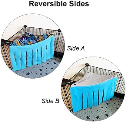 RIOUSSI Guinea Pig Hideout Hideaway Corner Fleece Toys Cage Accessories
