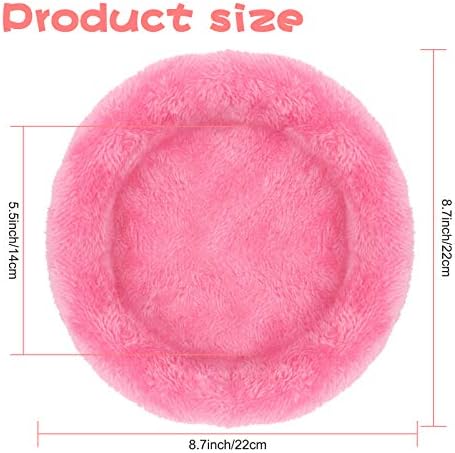 BWOGUE Hamster Bed, Round Velvet Sleep Pad for Guinea Pigs and Rats, 8.7 in
