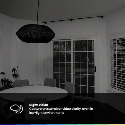 myQ Indoor Plug-in Security Camera Gen 2 – 2K Smart Wi-Fi Camera with Night Vision, Baby and Pet Monitor, Motion Detection and Alerts, 2-Way Audio & App Control, 2 Pack