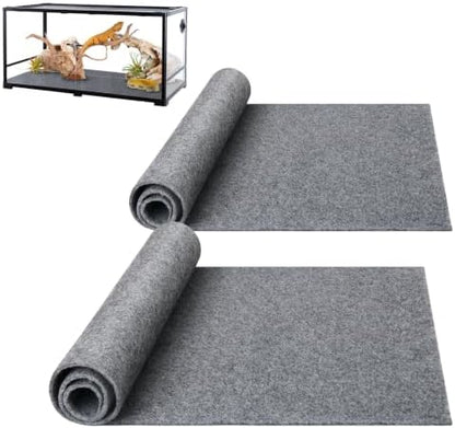 Reptile Carpet, Terrarium Liner, Reptile Bedding Substrate, 17.25" x 35.25"