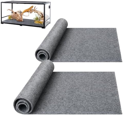 Reptile Carpet, Terrarium Liner, Reptile Bedding Substrate, 17.25" x 35.25"