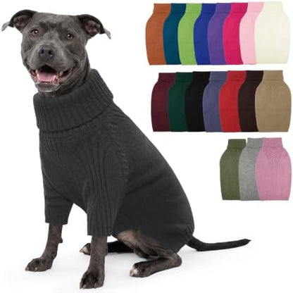 IECOii XL Dog Sweater, Winter Doggy Clothes for Medium Dogs Girl Boy