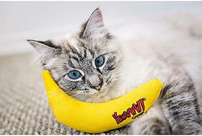YEOWWW! DuckyWorld 100% ORGANIC CATNIP Leaf & Flower Cat Toy BANANA 3 PACK