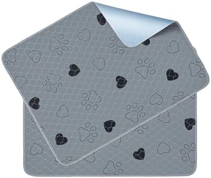 Feandrea Washable Pee Pads for Dogs, Waterproof, 48 x 35.8 Inches, 2 Pack
