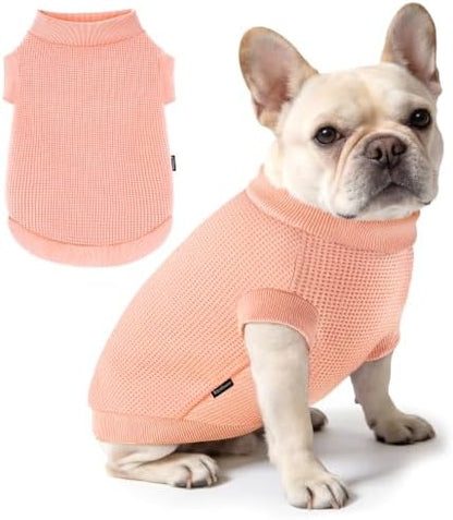 1 Pack Dog Shirt for Small Supplies Functional Waffle Dog Clothes Warm Soft Sweatshirt Outfit for Dogs Cats Pet Apparel