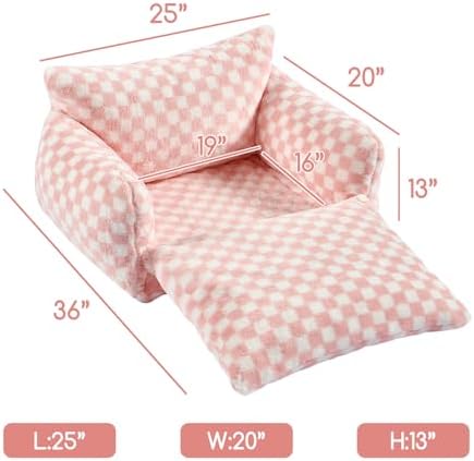 Hollypet Cat Bed Small Dog Orthopedic Couch Beds for Pets up to 20 lbs