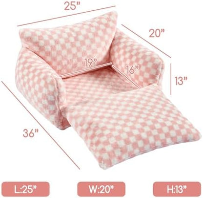 Hollypet Cat Bed Small Dog Orthopedic Couch Beds for Pets up to 20 lbs