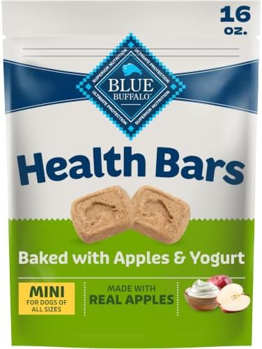 Blue Buffalo Health Bars Apples & Yogurt Mini Dog Biscuits, 16 oz