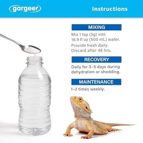 Gargeer 3.5oz Reptiles Electrolyte Drink Supplement with Fruits. USA Made