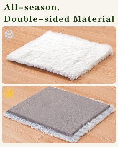 SETVSON Cat Bed Pad for Indoor Cats, 19.3*17.7*1.57 inch Soft Small Pet Bed, Double Sided Washable Cat Bed Dog Bed, Self Heating Pet Pad, Indoor Breathable Pet Mat for Small, Medium, Large Cats Puppy