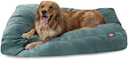 Majestic Pet Rectangular Dog Bed, Large, 44x36x5 in, Washable, Marine