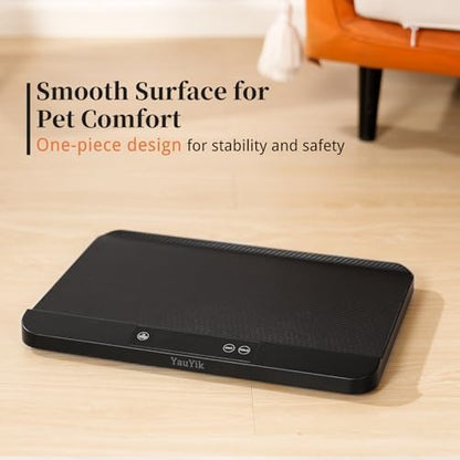 YAUYIK Digital Pet Scale, Baby Scale with Non-Slip Mat, Up to 88lb, Black