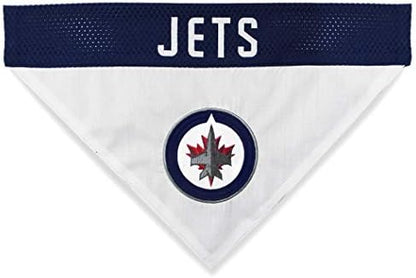 Pets First NHL Winnipeg Jets Dog & Cat Bandana, Large/X-Large. Officially Licensed, Reversible, Game Day, Birthday, Tailgating, Barbeques, Halloween