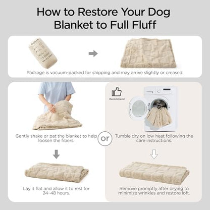Bedsure Dog Blankets for Medium Dogs Cats Soft 300GSM Fleece,30x40 Pink